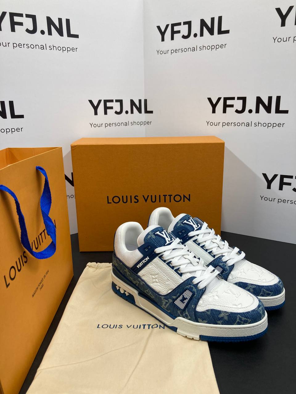 Louis Vuitton Trainer Blauw