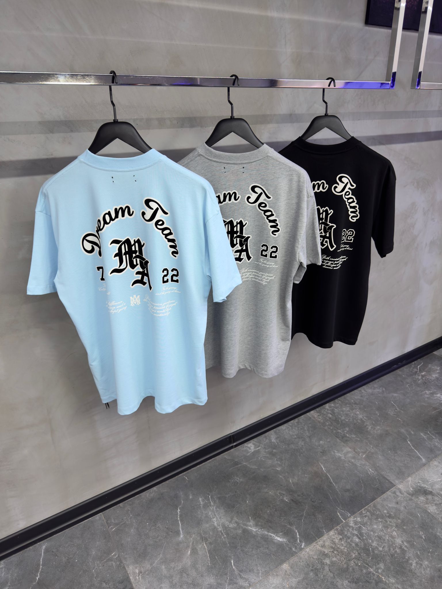 Amiri T-shirt Blauw