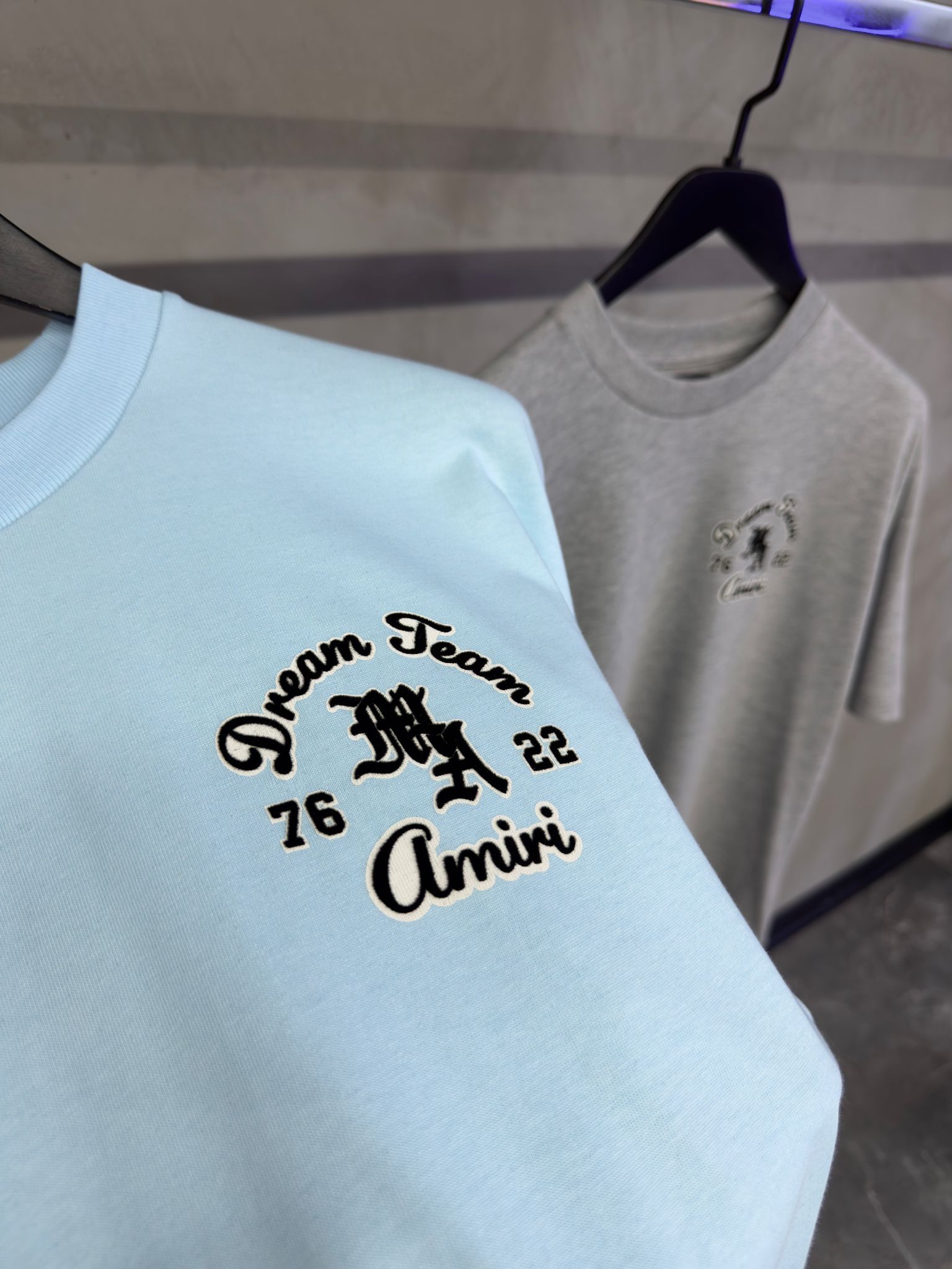 Amiri T-shirt Blauw