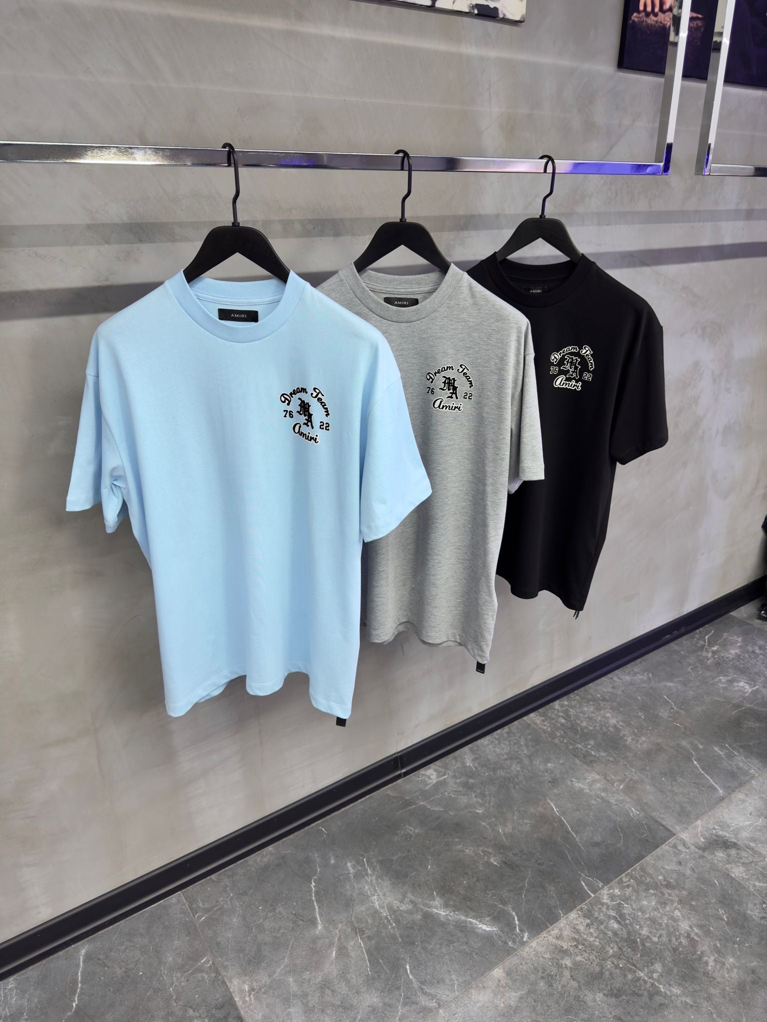 Amiri T-shirt Blauw