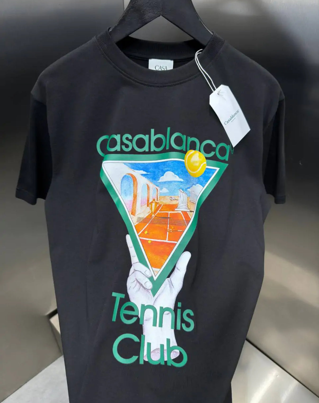 Casa Blanca Shirt Methaphysical Tennis Zwart